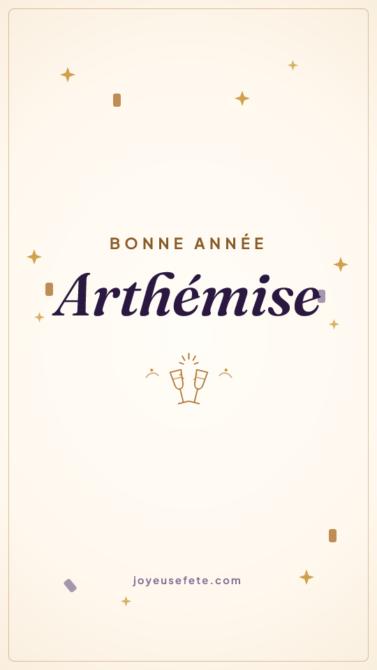 Image « Bonne année Arthémise » au format story