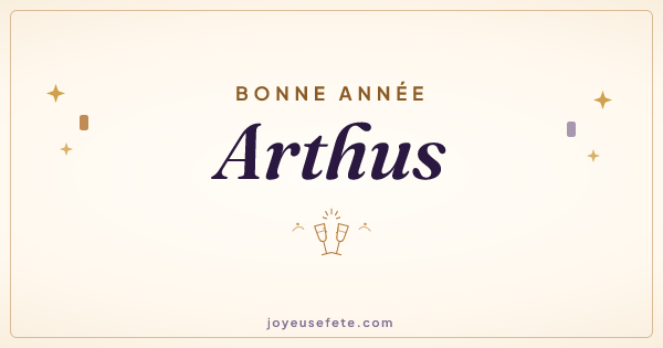 Image « Bonne année Arthus » au format large
