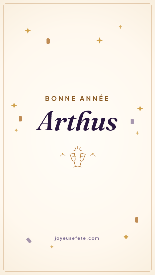 Image « Bonne année Arthus » au format story