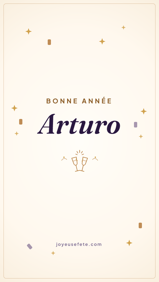 Image « Bonne année Arturo » au format story