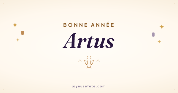 Image « Bonne année Artus » au format large