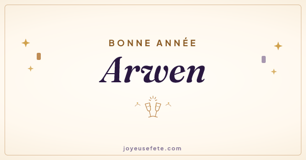 Image « Bonne année Arwen » au format large