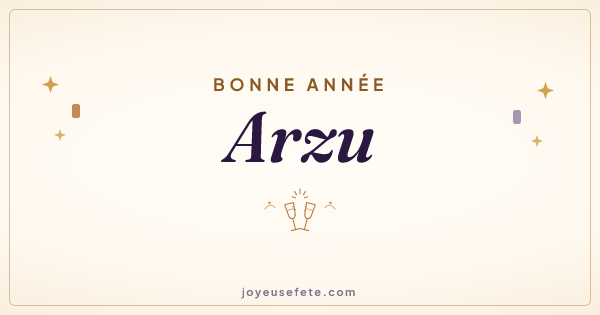 Image « Bonne année Arzu » au format large