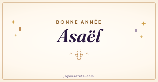 Image « Bonne année Asaël » au format large