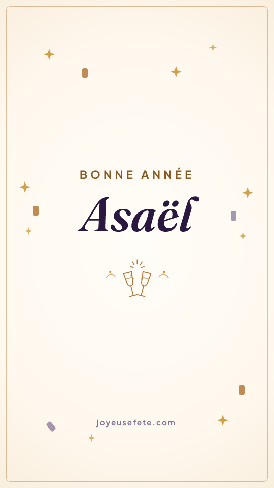 Image « Bonne année Asaël » au format story