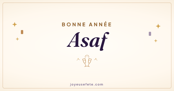 Image « Bonne année Asaf » au format large