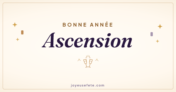 Image « Bonne année Ascension » au format large