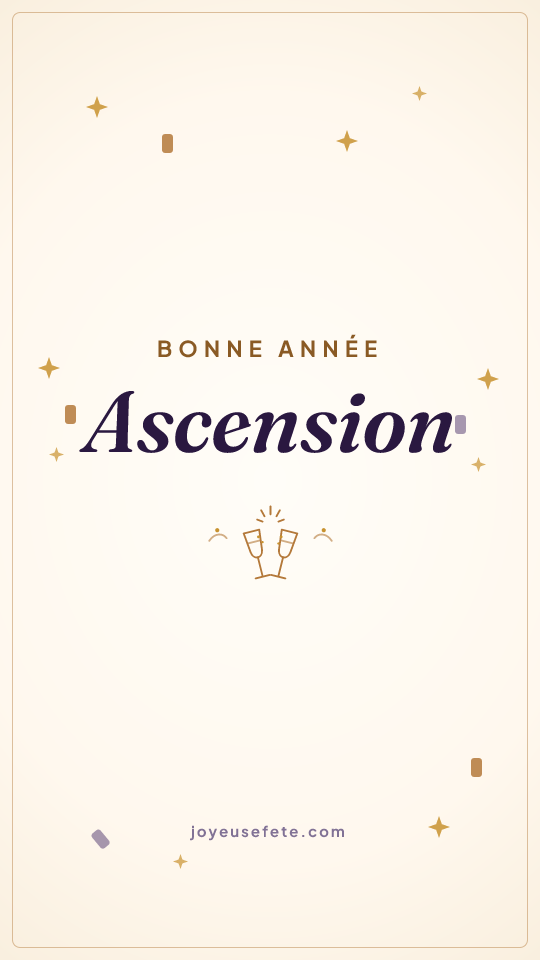Image « Bonne année Ascension » au format story