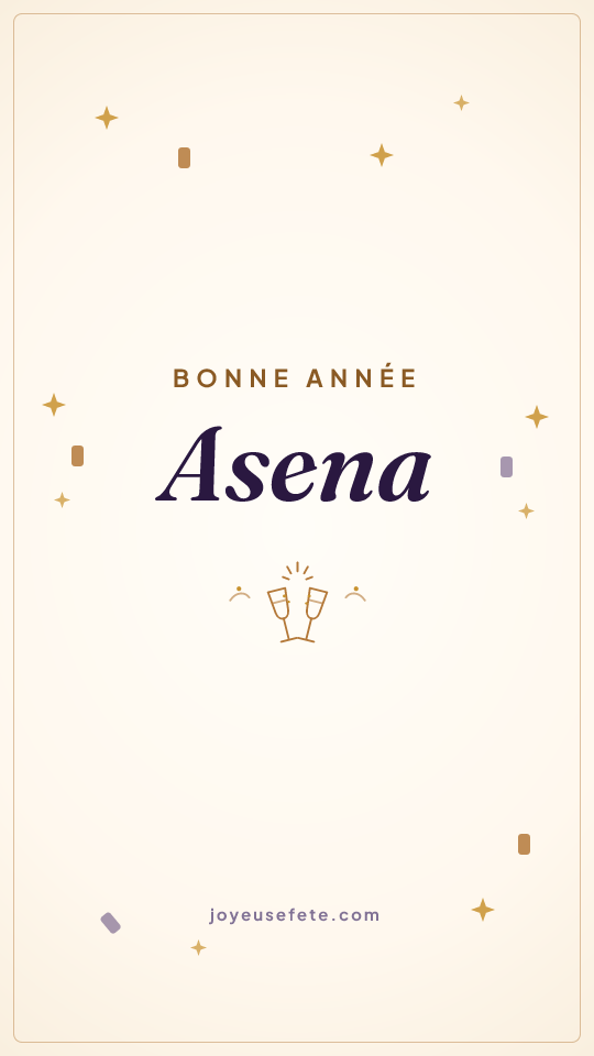 Image « Bonne année Asena » au format story