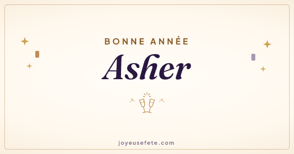 Image « Bonne année Asher » au format large