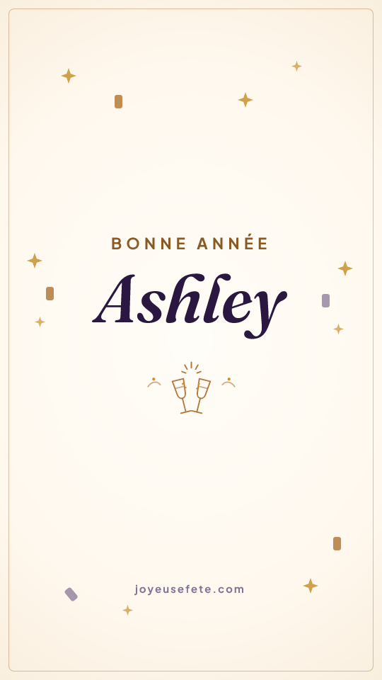 Image « Bonne année Ashley » au format story