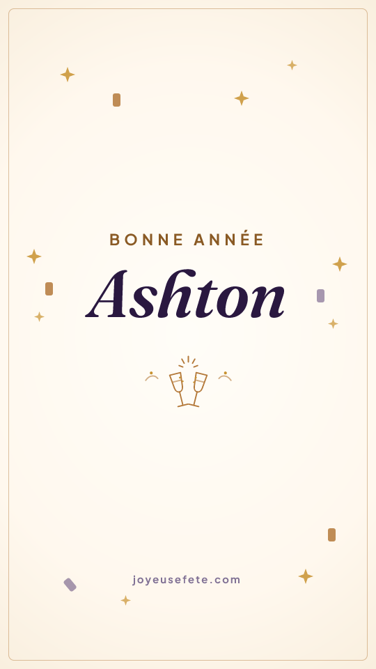 Image « Bonne année Ashton » au format story