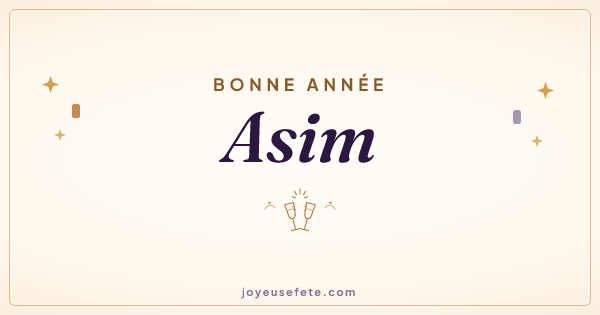 Image « Bonne année Asim » au format large