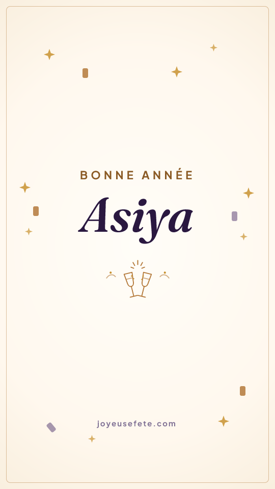 Image « Bonne année Asiya » au format story