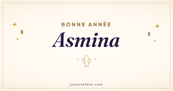 Image « Bonne année Asmina » au format large