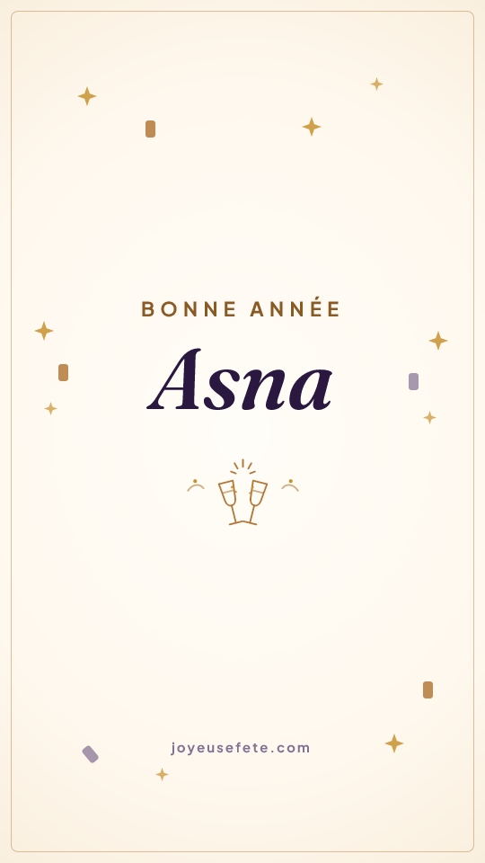 Image « Bonne année Asna » au format story