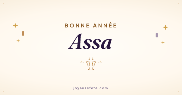 Image « Bonne année Assa » au format large
