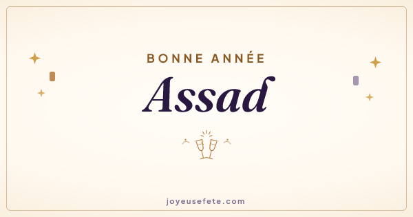 Image « Bonne année Assad » au format large