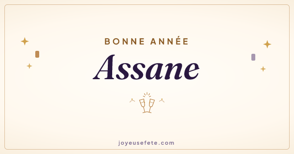 Image « Bonne année Assane » au format large