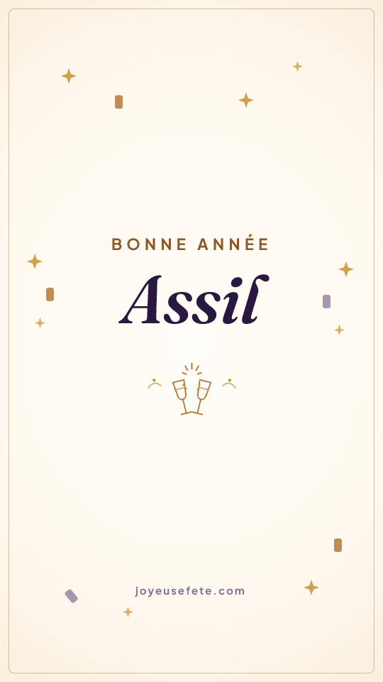 Image « Bonne année Assil » au format story