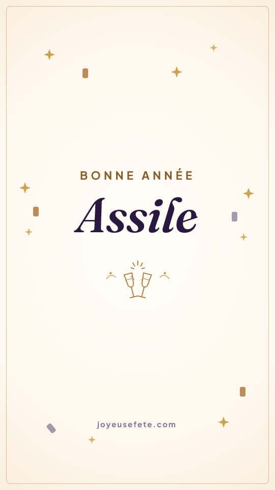 Image « Bonne année Assile » au format story