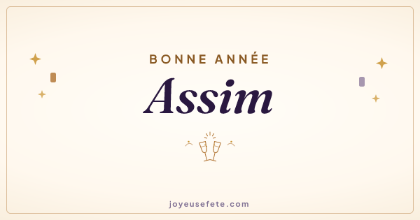 Image « Bonne année Assim » au format large