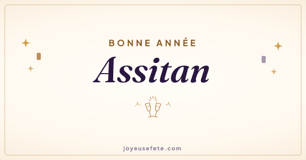 Image « Bonne année Assitan » au format large