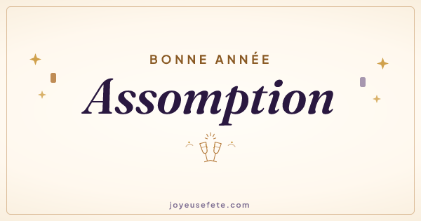 Image « Bonne année Assomption » au format large