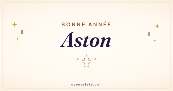 Image « Bonne année Aston » au format large