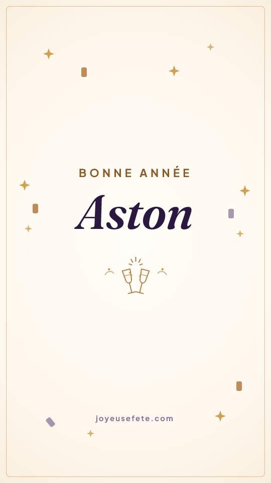 Image « Bonne année Aston » au format story