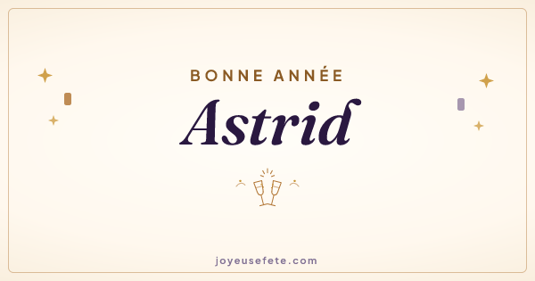Image « Bonne année Astrid » au format large
