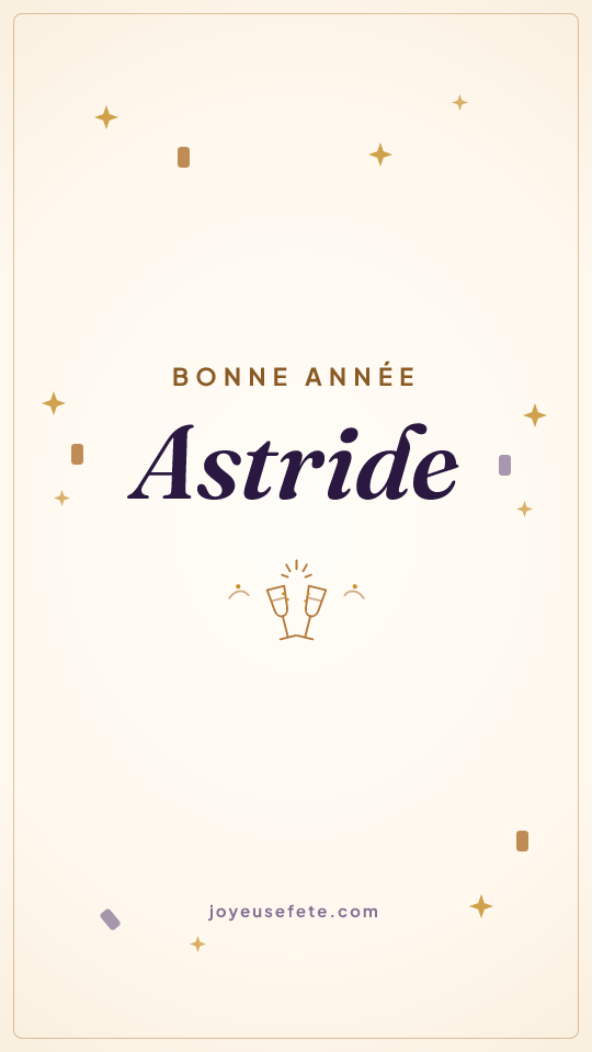 Image « Bonne année Astride » au format story