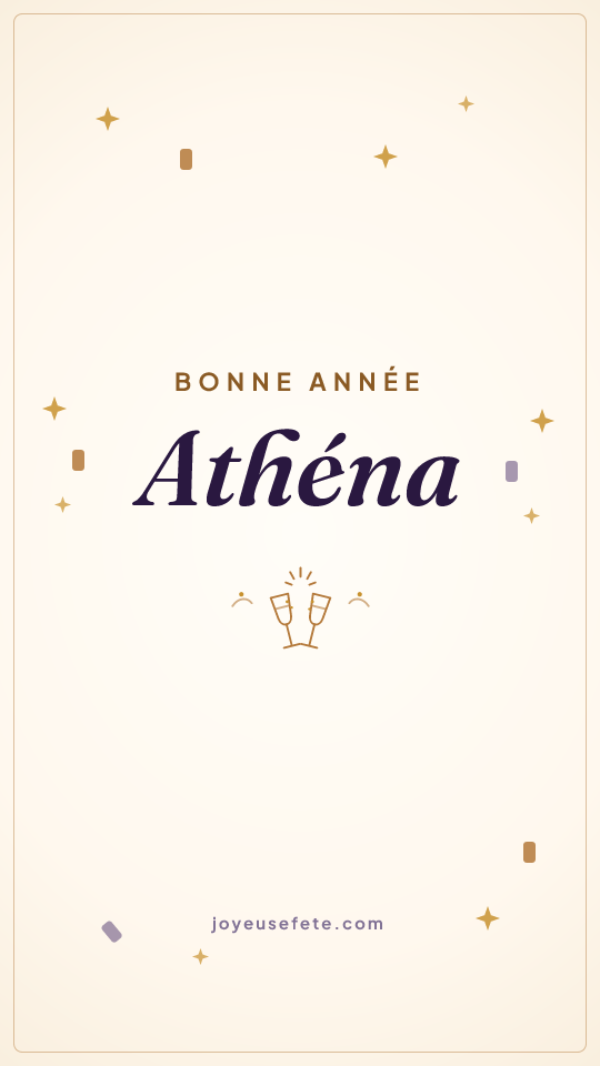 Image « Bonne année Athéna » au format story