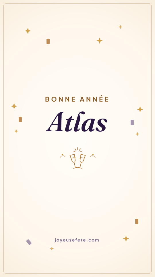 Image « Bonne année Atlas » au format story