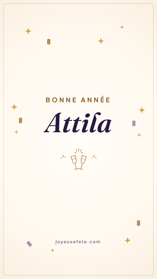 Image « Bonne année Attila » au format story
