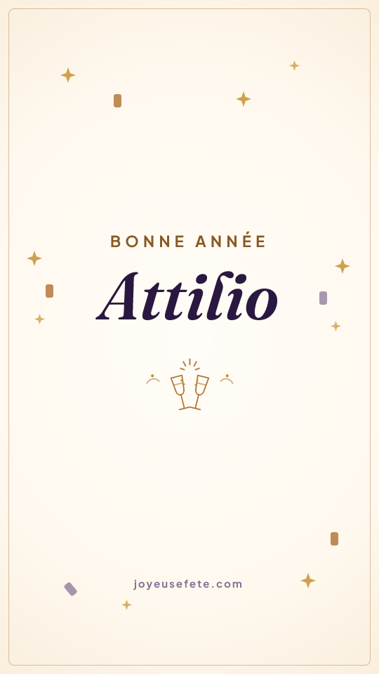 Image « Bonne année Attilio » au format story