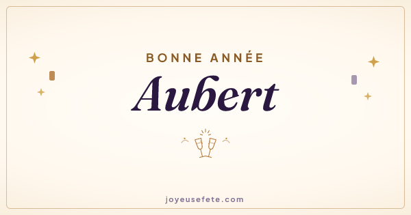 Image « Bonne année Aubert » au format large