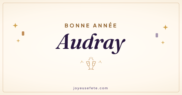 Image « Bonne année Audray » au format large