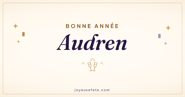 Image « Bonne année Audren » au format large