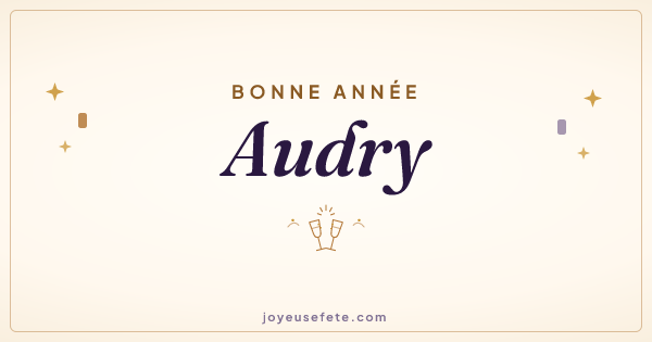 Image « Bonne année Audry » au format large