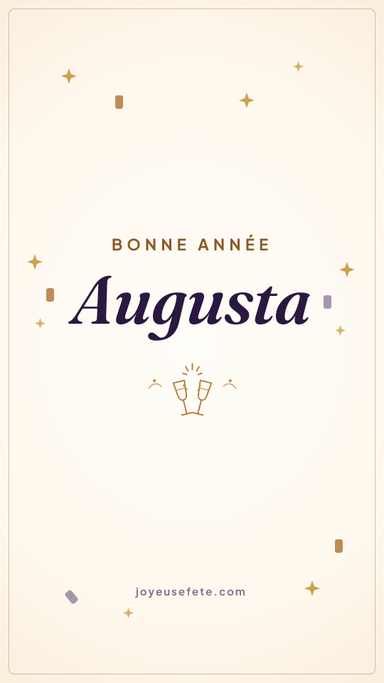 Image « Bonne année Augusta » au format story