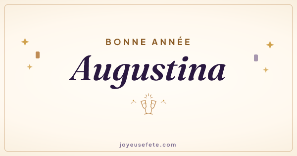 Image « Bonne année Augustina » au format large