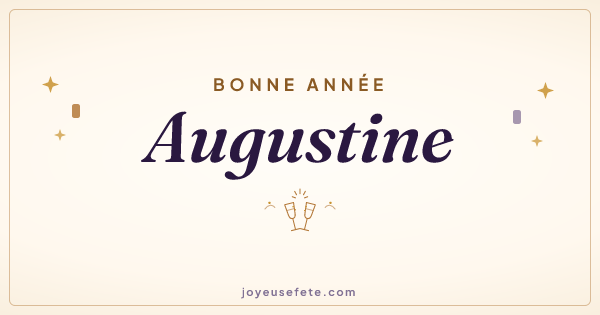 Image « Bonne année Augustine » au format large