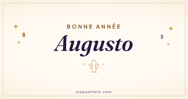 Image « Bonne année Augusto » au format large