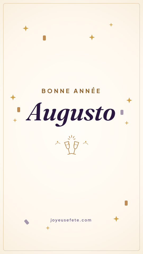 Image « Bonne année Augusto » au format story
