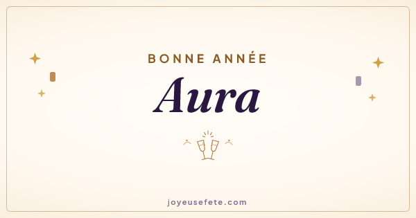 Image « Bonne année Aura » au format large