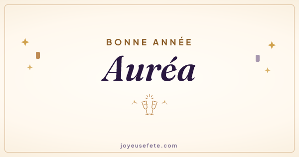 Image « Bonne année Auréa » au format large