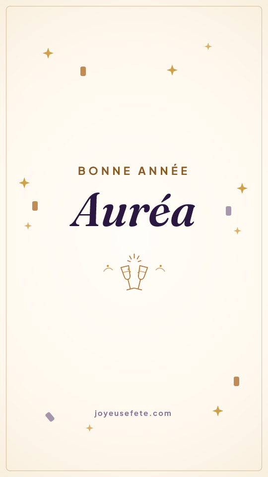 Image « Bonne année Auréa » au format story