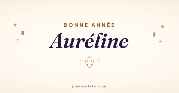 Image « Bonne année Auréline » au format large