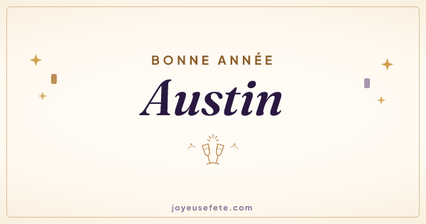 Image « Bonne année Austin » au format large
